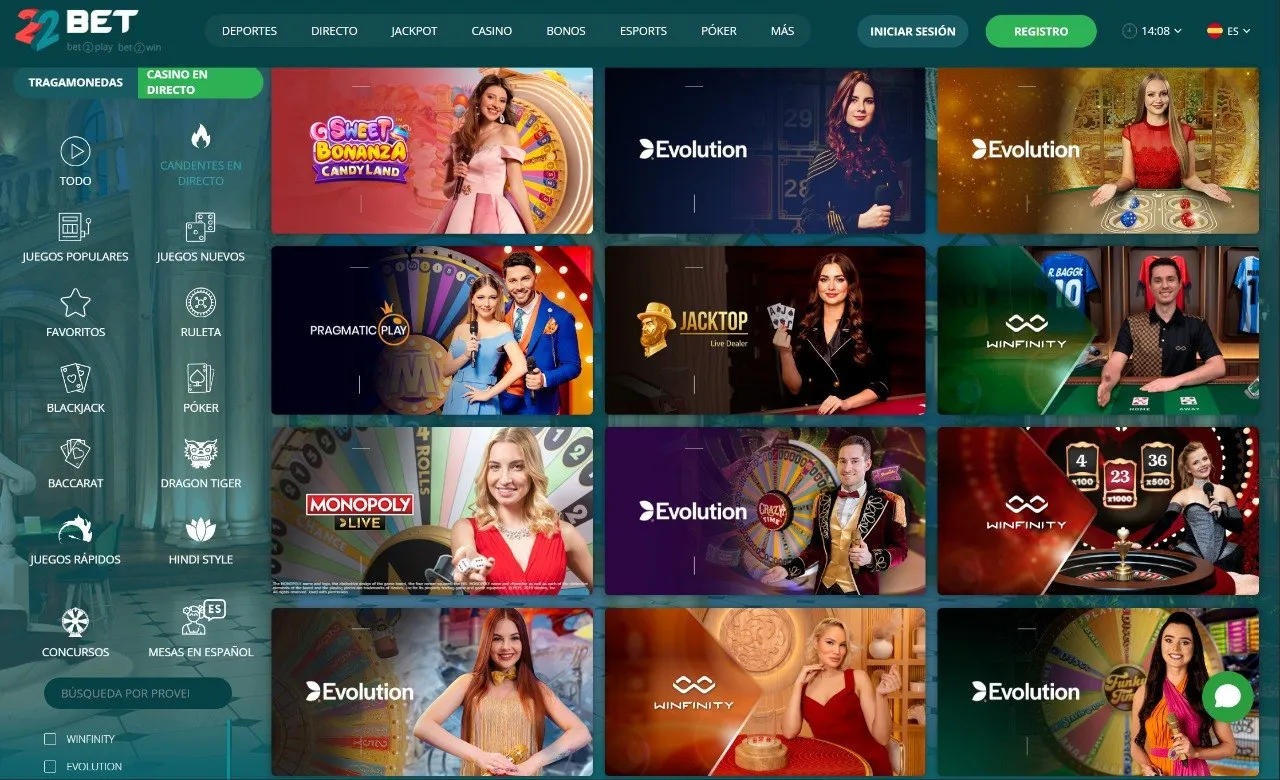 Juegos de casino en vivo: Jugar con croupiers en directo